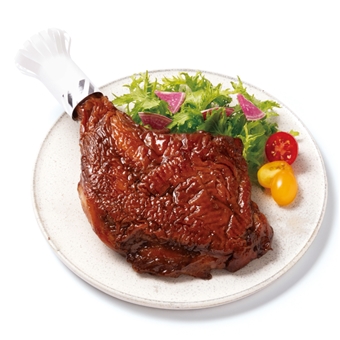 照り焼き仕立て岩手県産菜彩鶏もも肉のローストレッグ