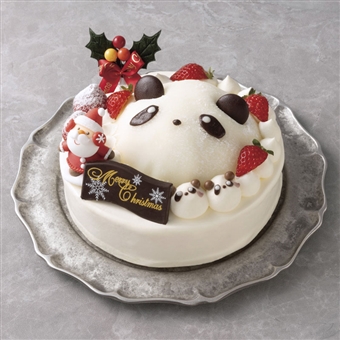 親子パンダのクリスマスケーキ