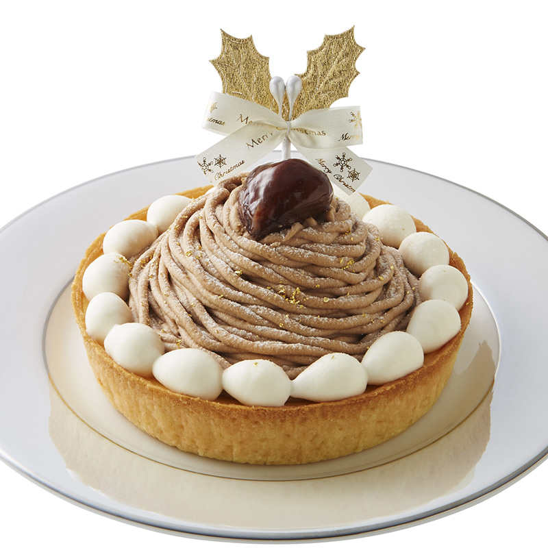 クリスマスモンブランのチーズケーキ