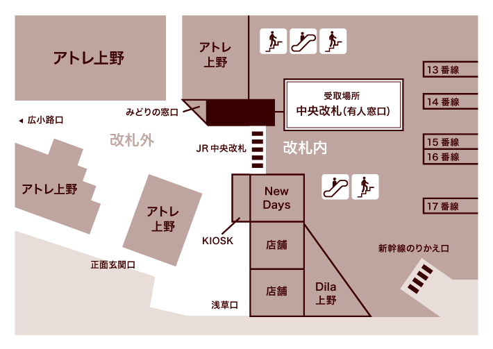 上野駅構内図